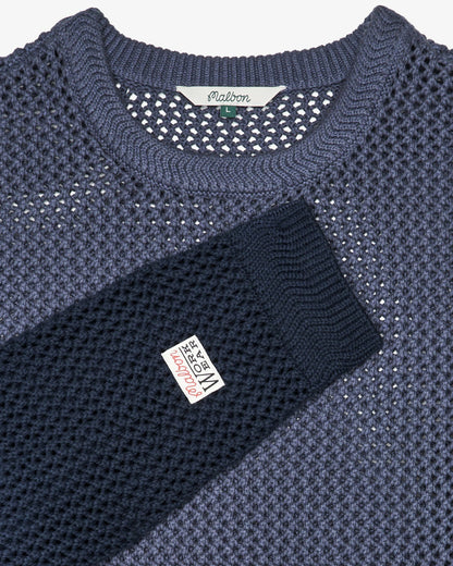 Workshop Sweater - Dusty Navy Malbon Men