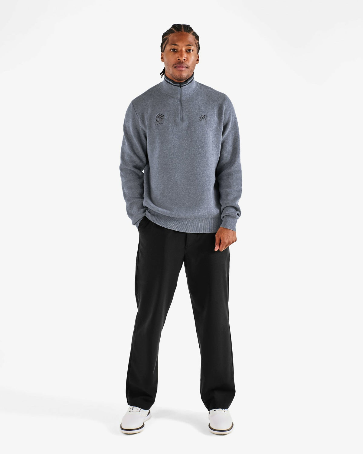 Curry Brand Sorrel Sweater - Charcoal Malbon Men