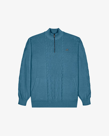 Santoro Sweater - Aegean Blue Malbon Men