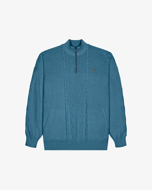 Santoro Sweater - Aegean Blue Malbon Men