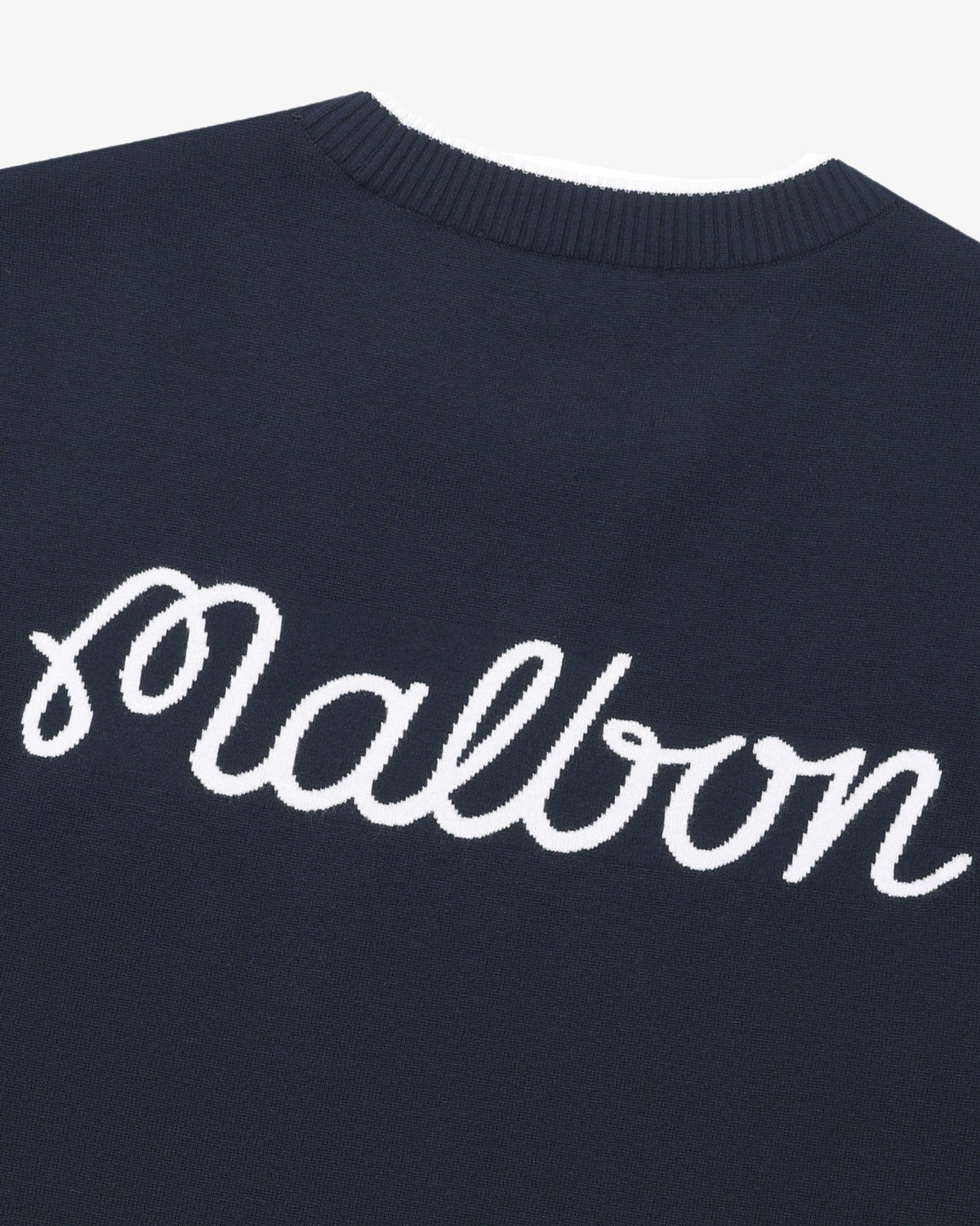 Studio Seoul Double-Knit Mens Pullover - Navy Malbon Men