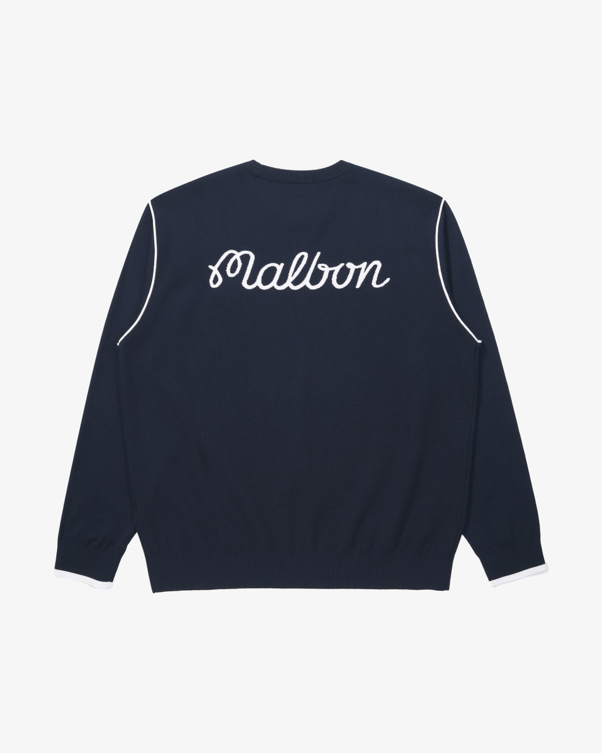 Studio Seoul Double-Knit Mens Pullover - Navy Malbon Men