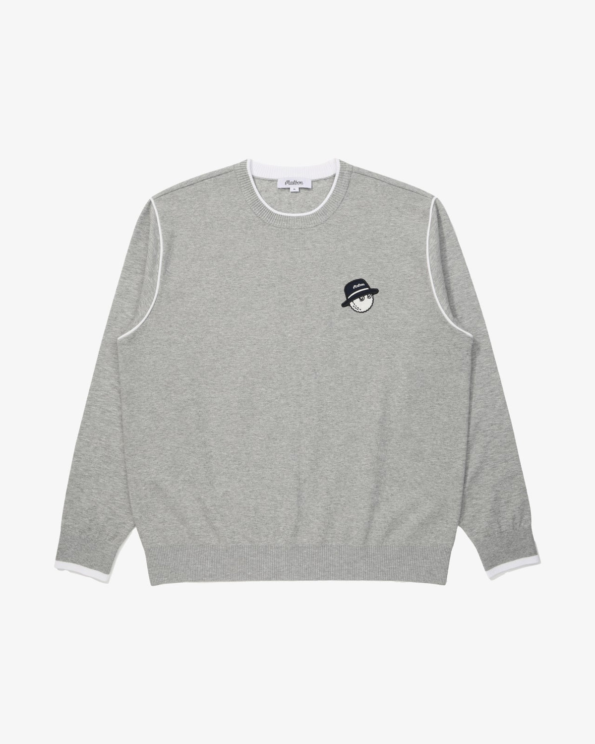 Studio Seoul Double-Knit Mens Pullover - Grey Malbon Men