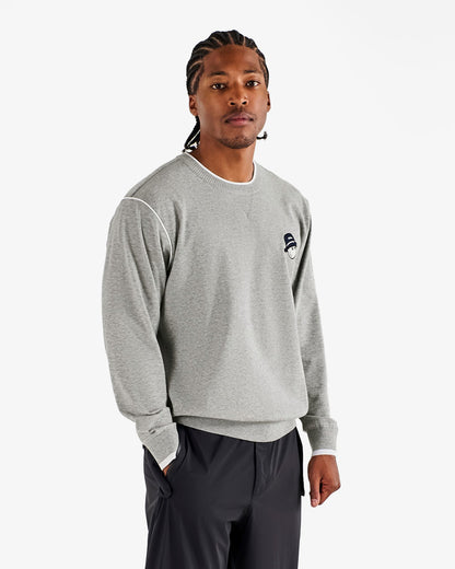 Studio Seoul Double-Knit Mens Pullover - Grey Malbon Men