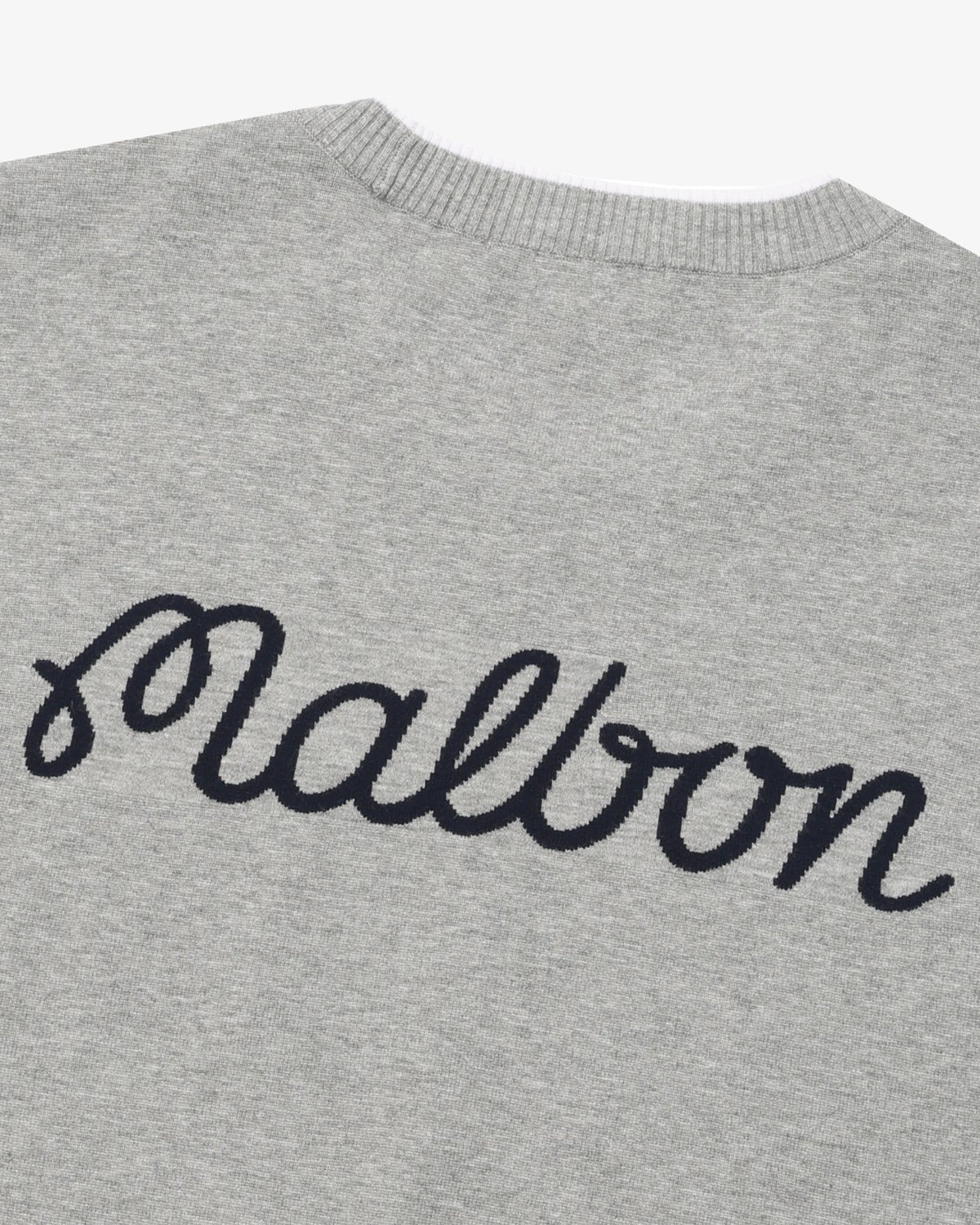Studio Seoul Double-Knit Mens Pullover - Grey Malbon Men