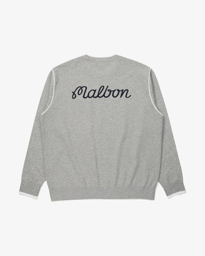 Studio Seoul Double-Knit Mens Pullover - Grey Malbon Men
