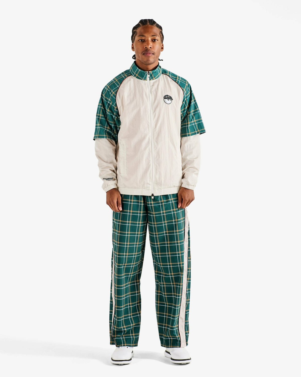Bushmills Track Pant - Green Plaid Malbon Men