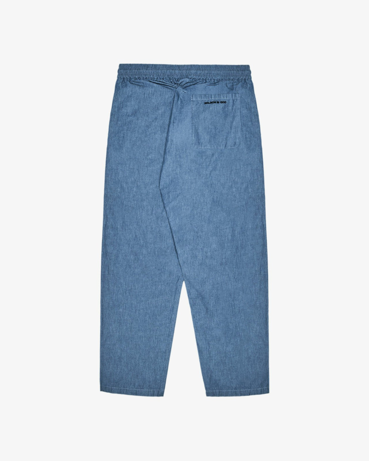Gdc Denim Elastic Waist Pant - Light Blue Malbon Men