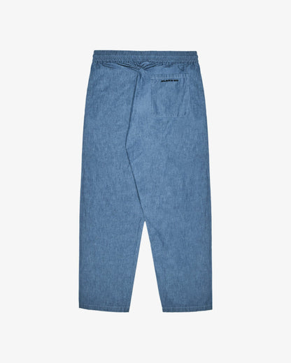 Gdc Denim Elastic Waist Pant - Light Blue Malbon Men
