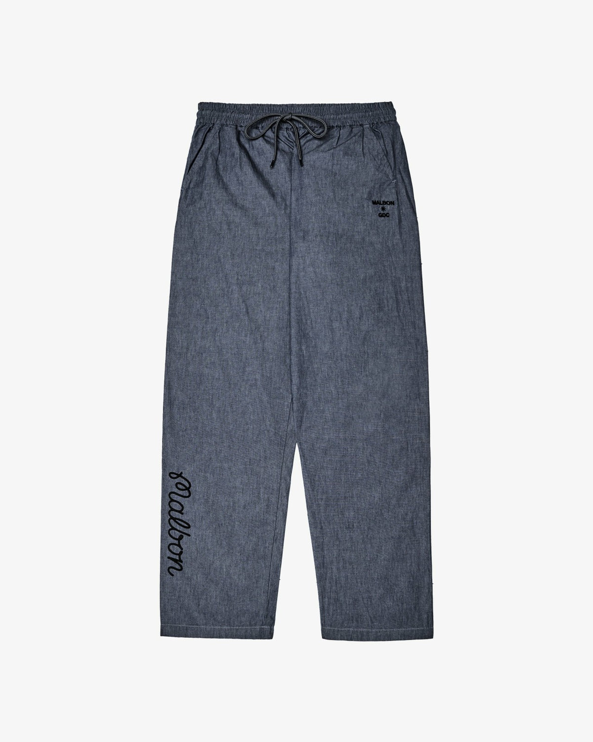 Gdc Denim Elastic Waist Pant - Navy Malbon Men
