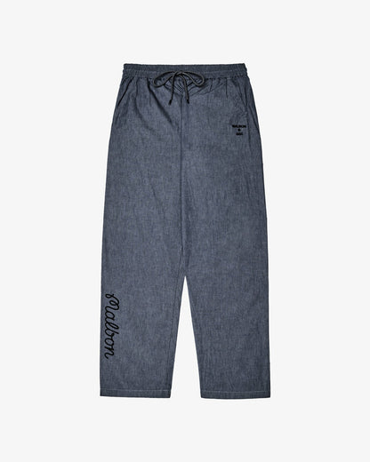 Gdc Denim Elastic Waist Pant - Navy Malbon Men