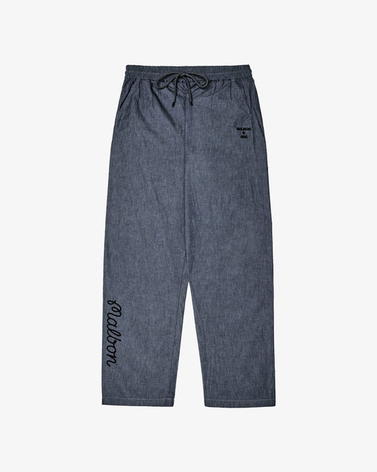 Gdc Denim Elastic Waist Pant - Navy Malbon Men