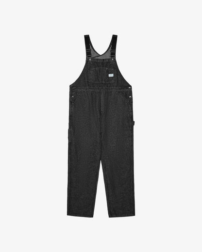 Foreman Overall - Black Stone Washed Denim Malbon Men