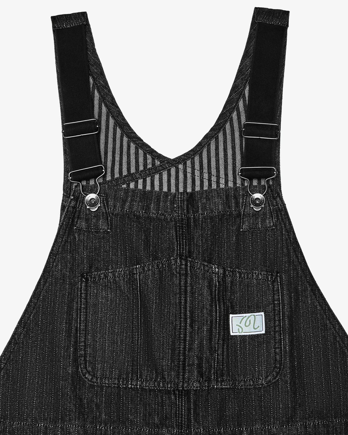 Foreman Overall - Black Stone Washed Denim Malbon Men