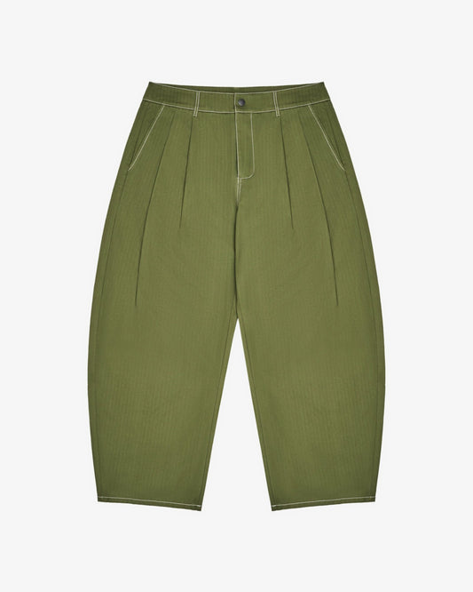 Station Pant - Military Green Malbon Men