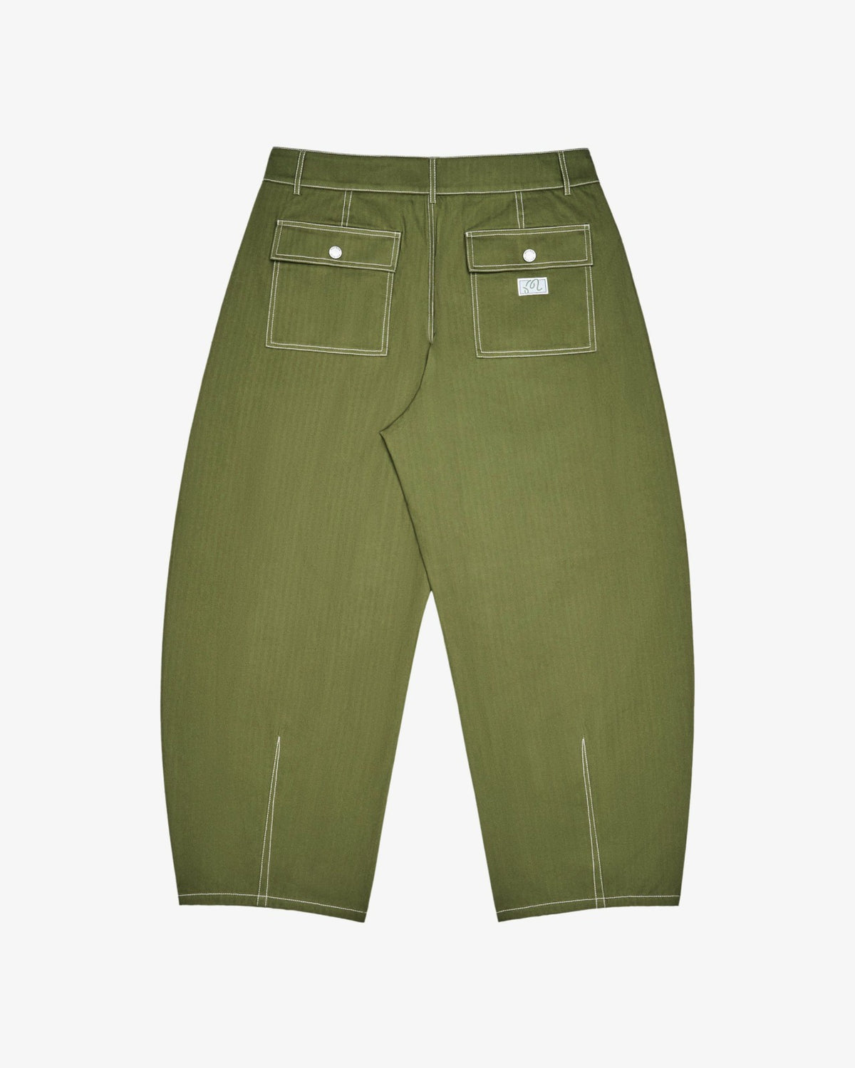 Station Pant - Military Green Malbon Men