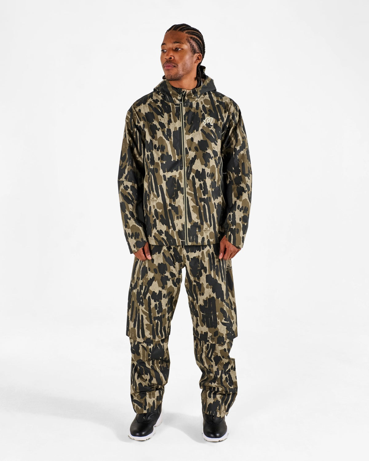 Tour Divot Camo Rain Pant - Bark Camo Malbon Men