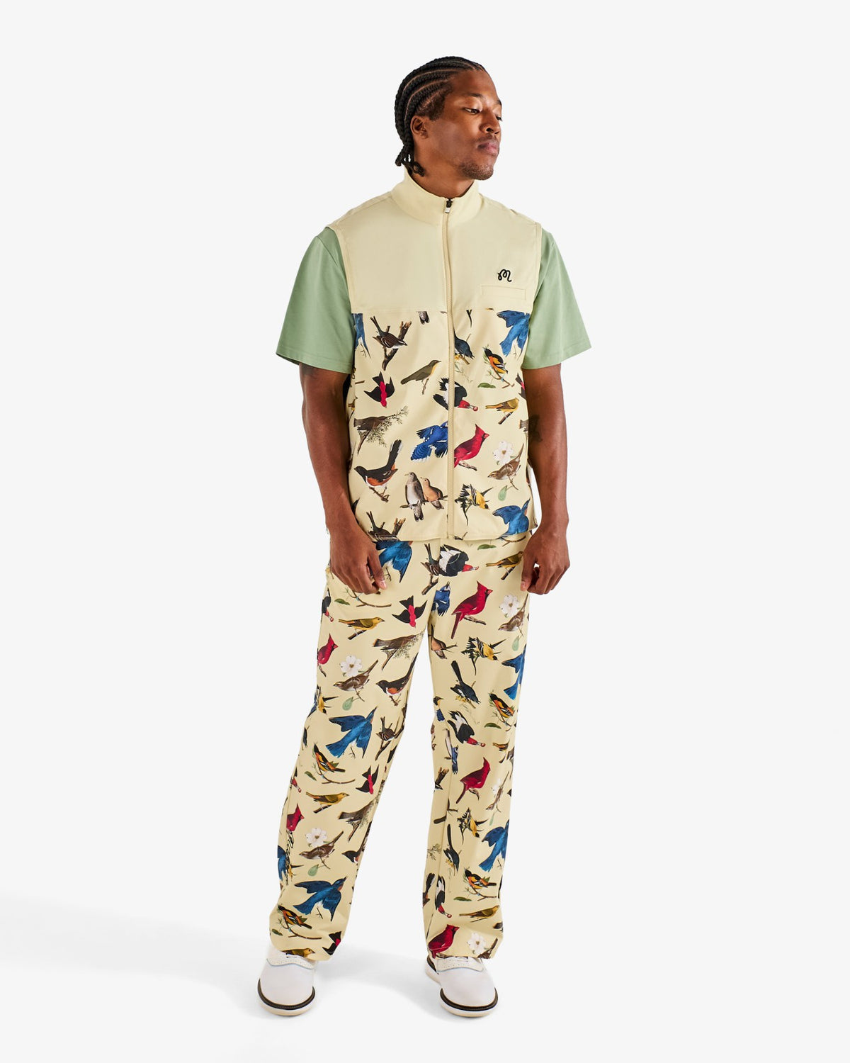 Birds Of Georgia Magnolia Pant - Bird Print Malbon Men