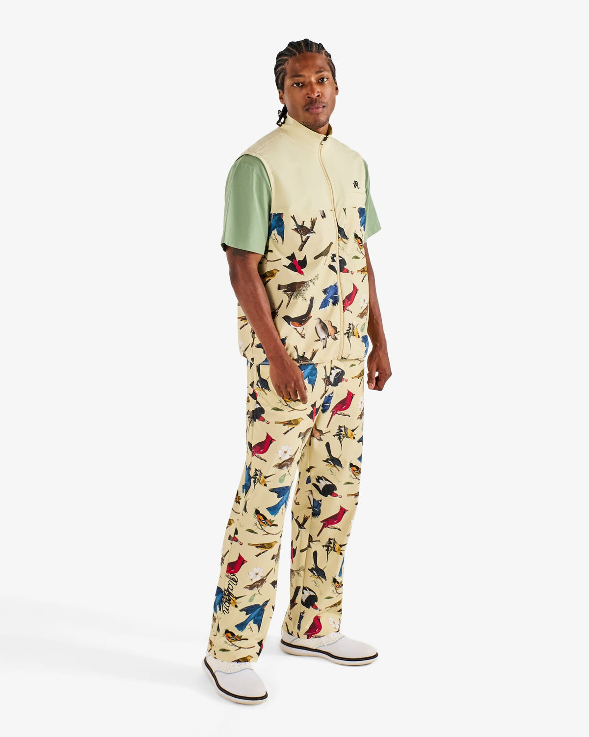 Birds Of Georgia Magnolia Pant - Bird Print Malbon Men