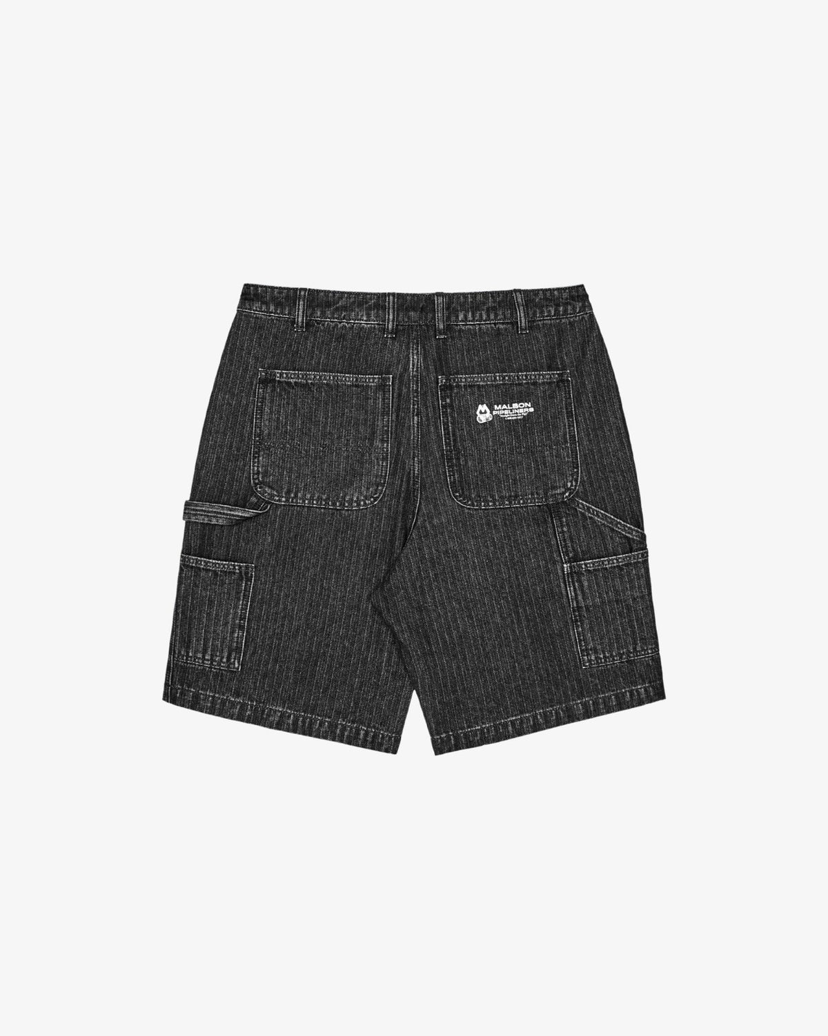 Foreman Short - Black Stone Washed Denim Malbon Men