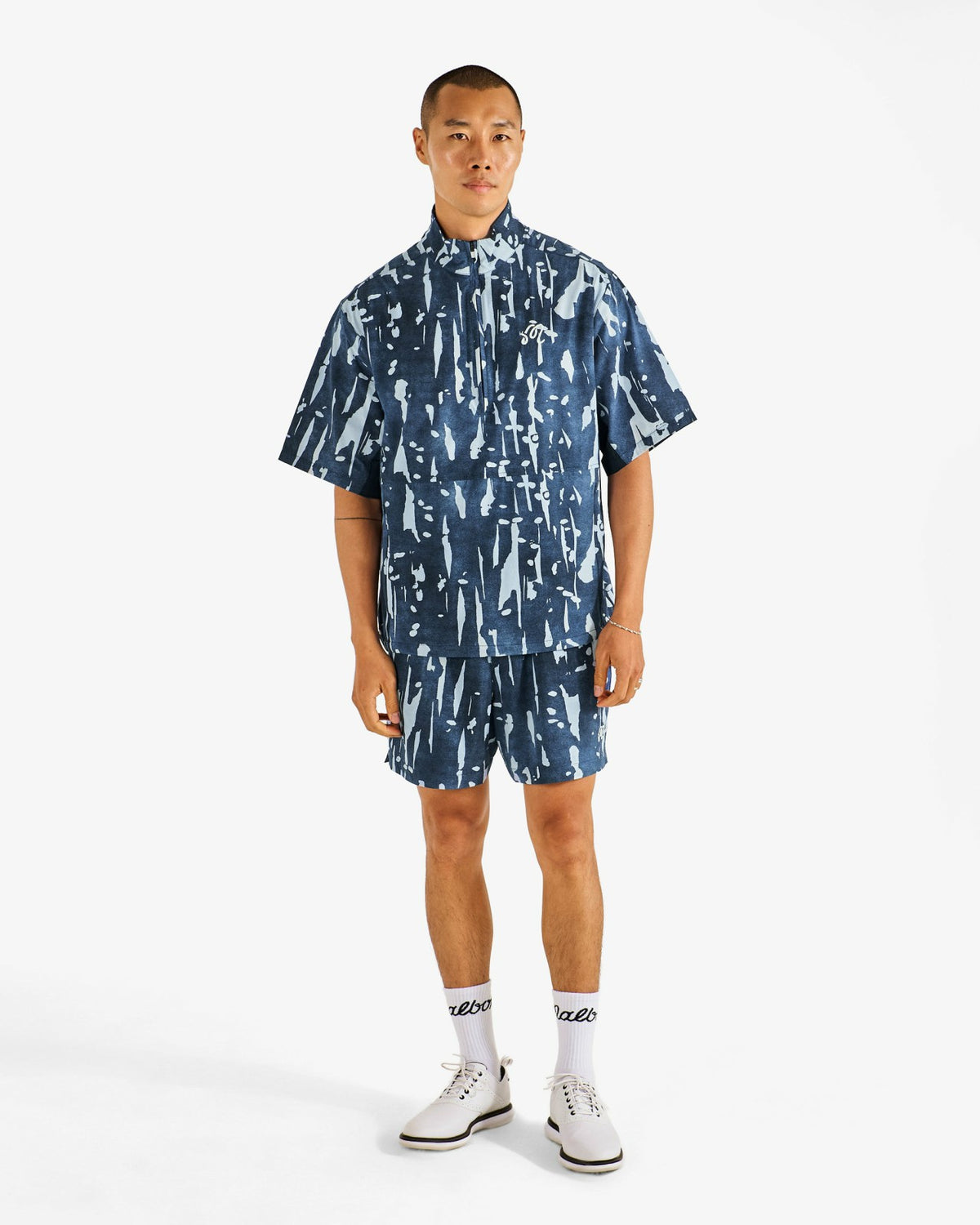 Scooter Inkwash Short - Navy Inkwash Malbon Men