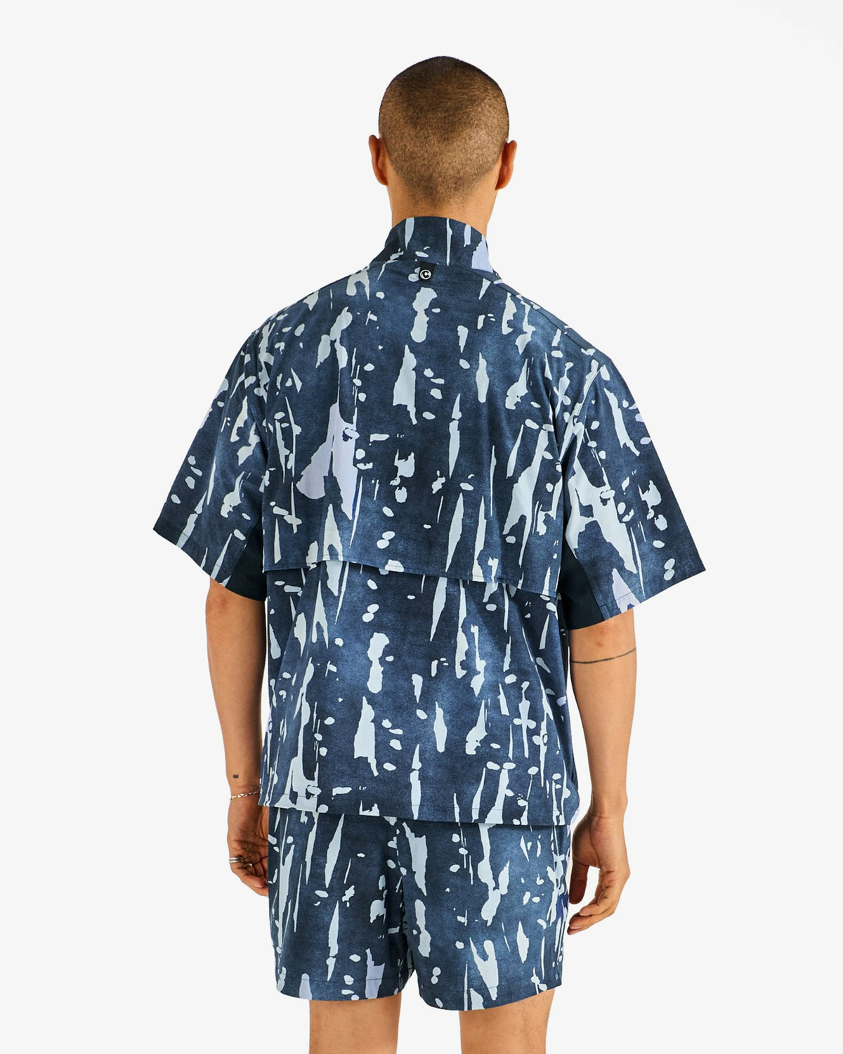 Scooter Inkwash Short - Navy Inkwash Malbon Men