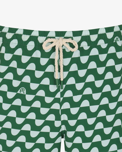 Studio Seoul Printed Trunks - Green Malbon Men