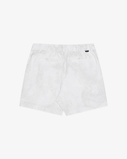 Mesh Basket Pocket Short - White Ripple Malbon Men