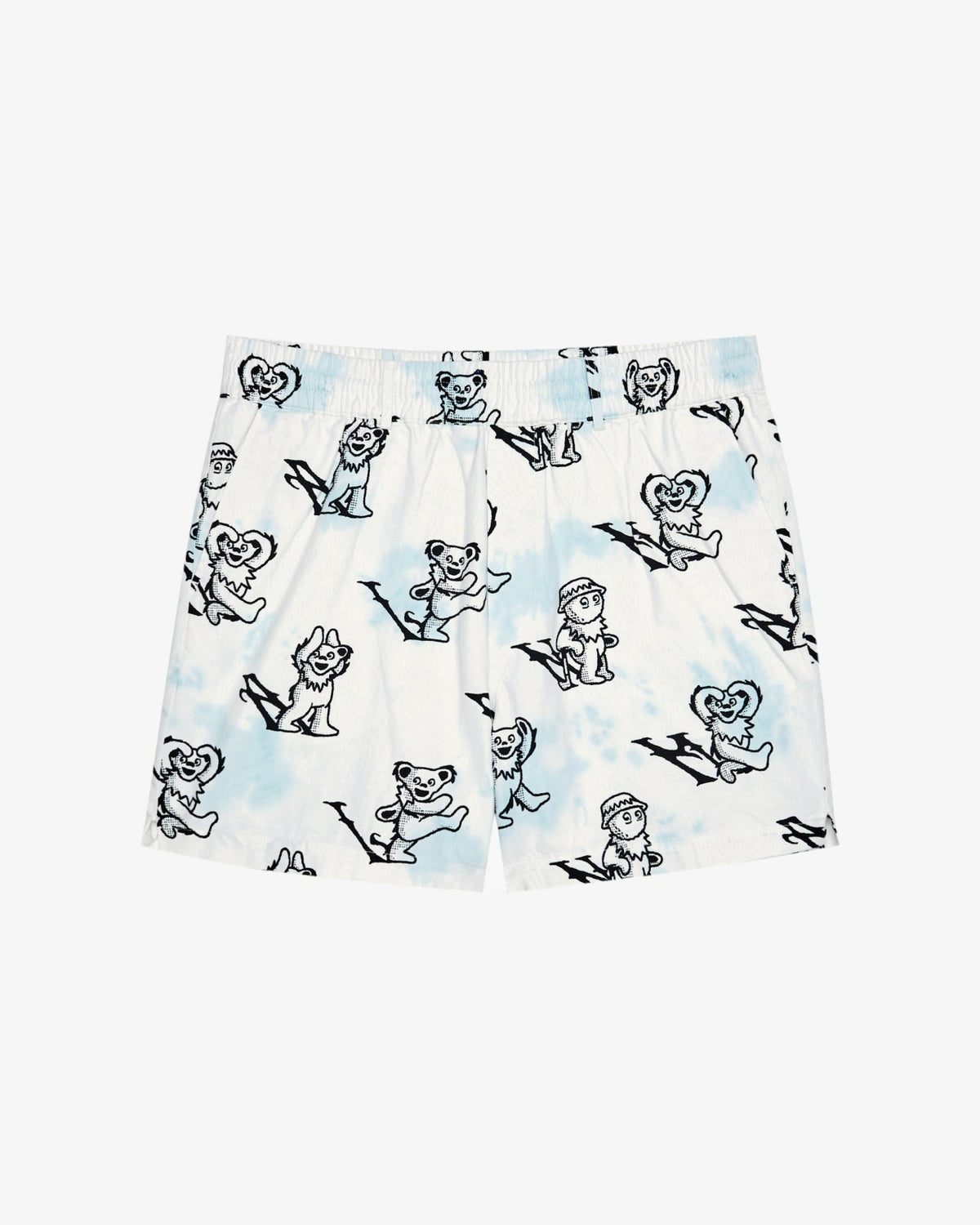 Grateful Dead Scooter Alphabet Short - Light Blue Malbon Men