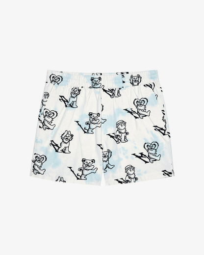 Grateful Dead Scooter Alphabet Short - Light Blue Malbon Men