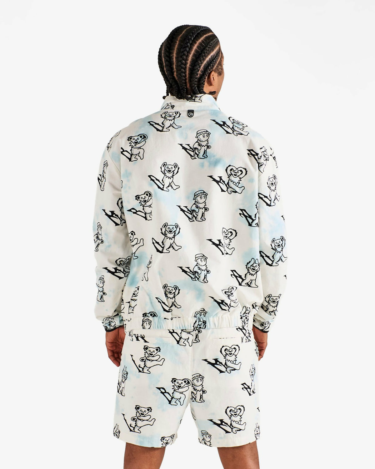 Grateful Dead Scooter Alphabet Short - Light Blue Malbon Men