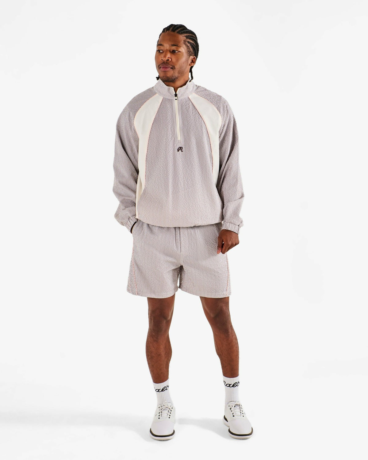 Valero Short - Taupe Multi Malbon Men