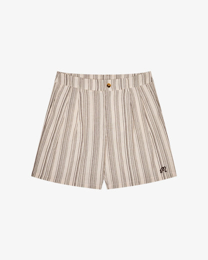 Arena Short - Cream Stripe Malbon Men