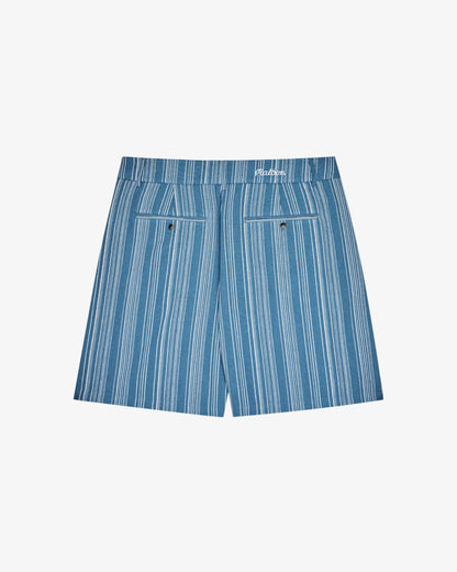 Arena Short - Aegean Blue Stripe Malbon Men