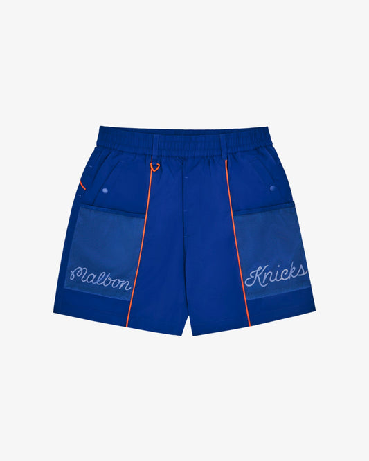 Knicks Mesh Basket Pocket Short - Blue Malbon Men