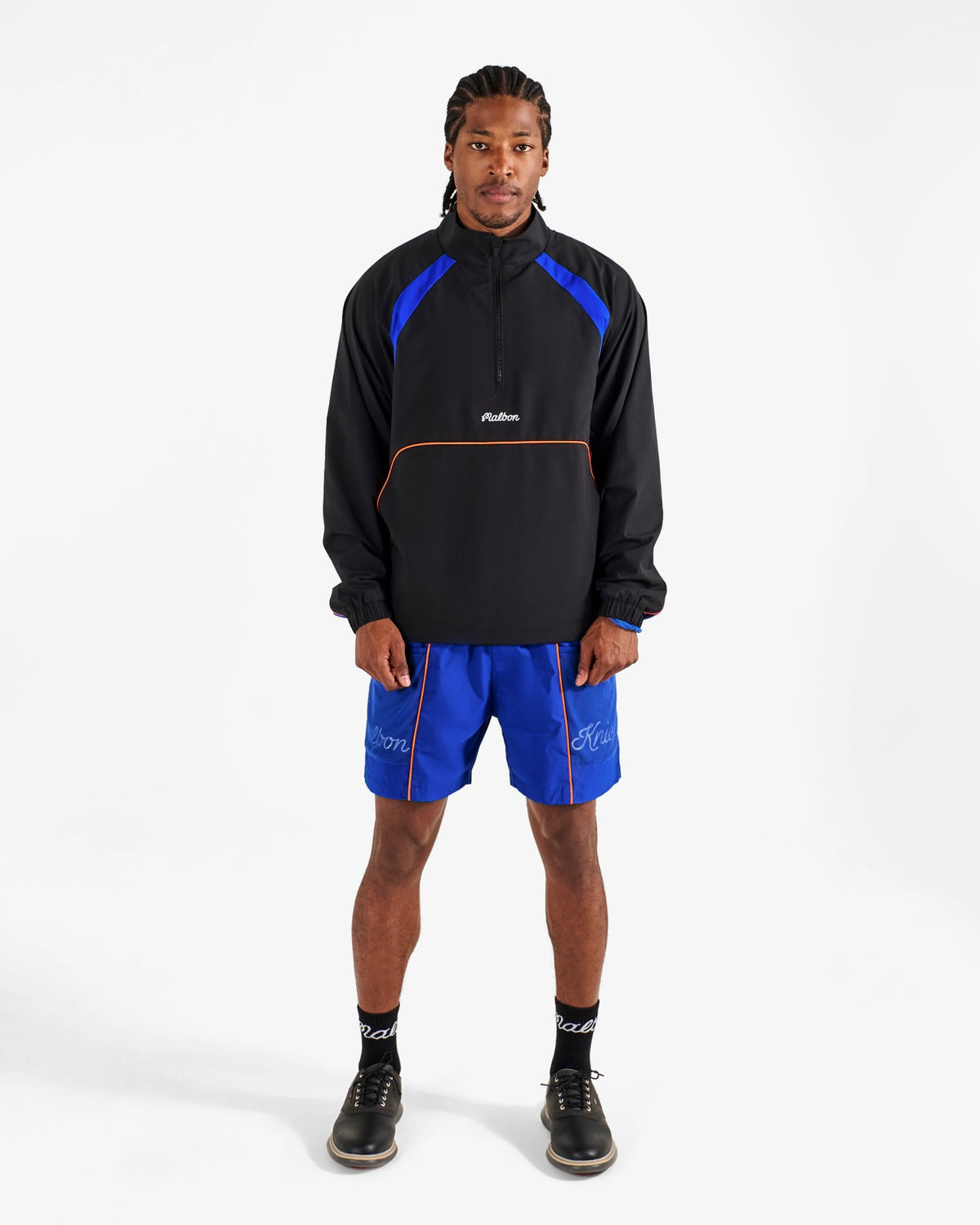 Knicks Mesh Basket Pocket Short - Blue Malbon Men