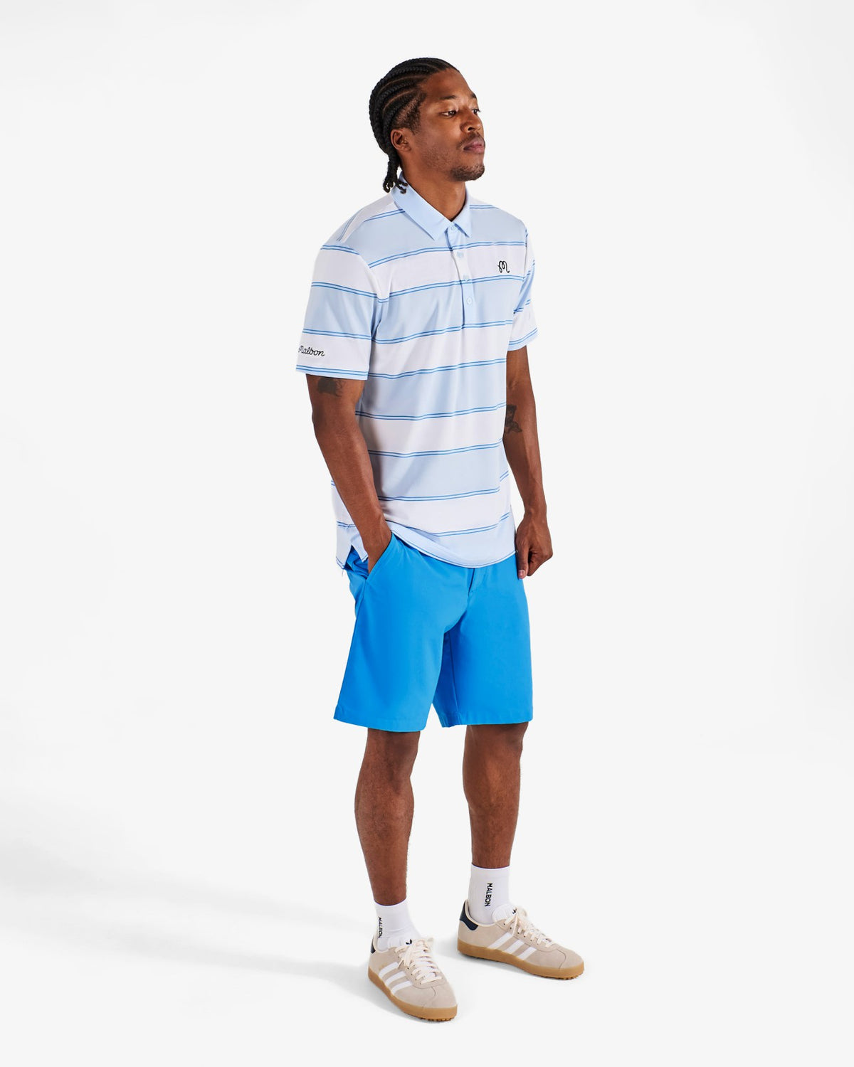 Adidas Mens Ultimate 365 Golf Short - Lucid Ray Blue Malbon Men