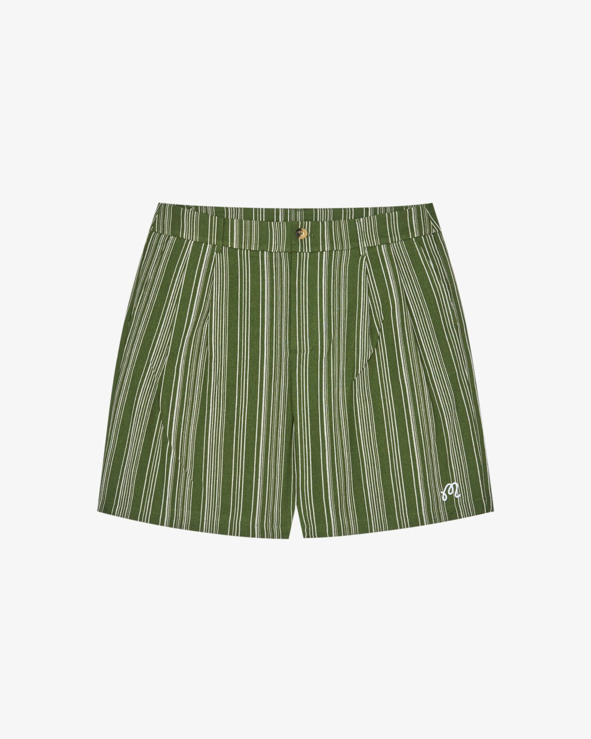 Arena Short - Chive Stripe Malbon Men