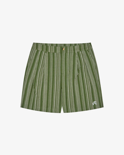 Arena Short - Chive Stripe Malbon Men
