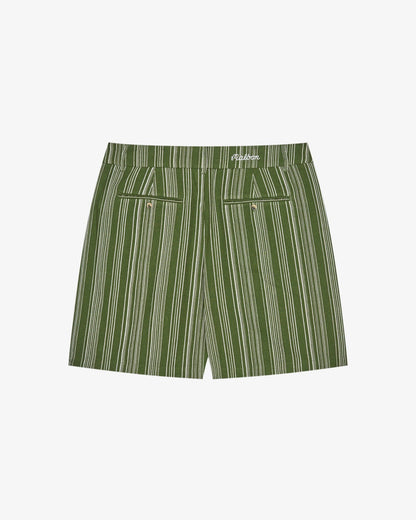 Arena Short - Chive Stripe Malbon Men
