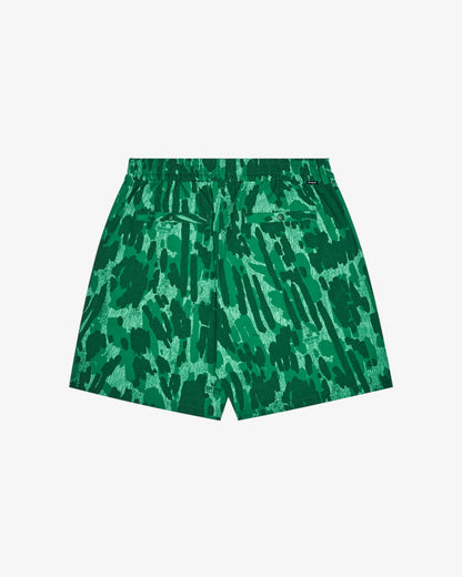 Mesh Basket Pocket Short - Divot Camo Jungle Malbon Men