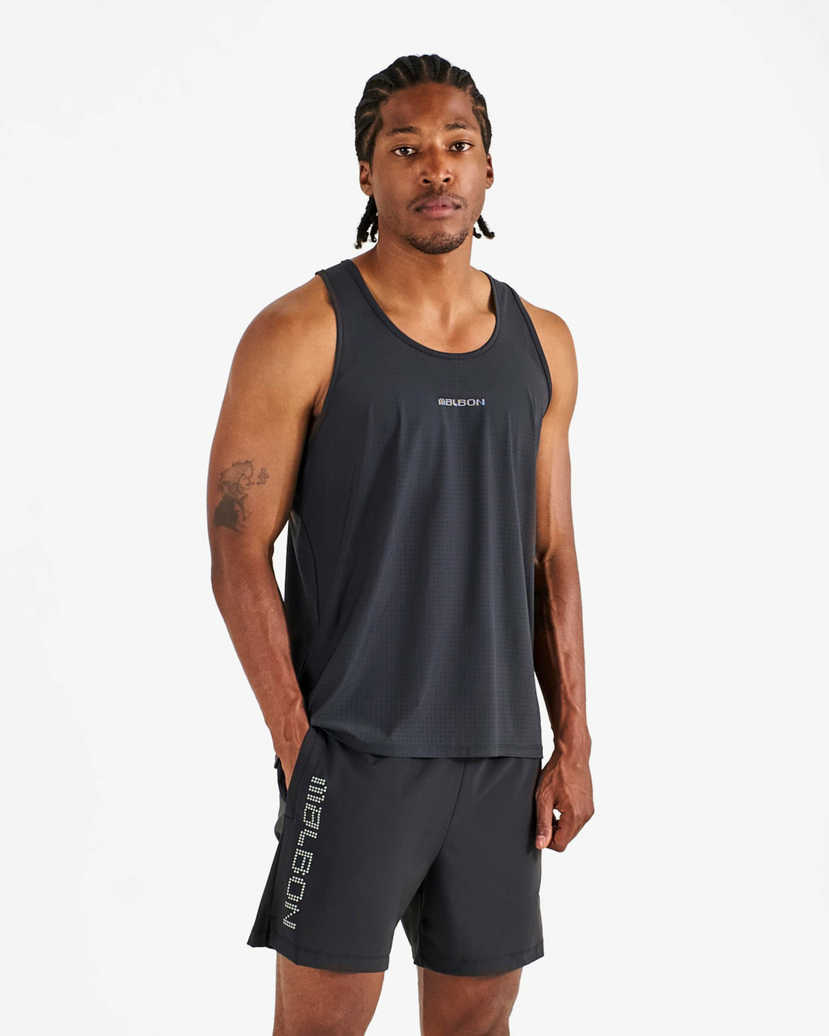 Mrc Tech Short - Jet Black Malbon Men