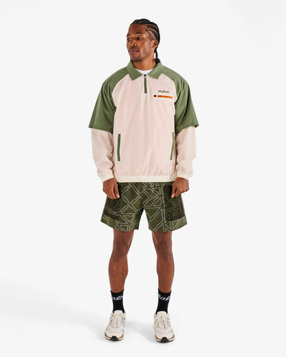 Mesh Basket Pocket Short - Olivine Malbon Men