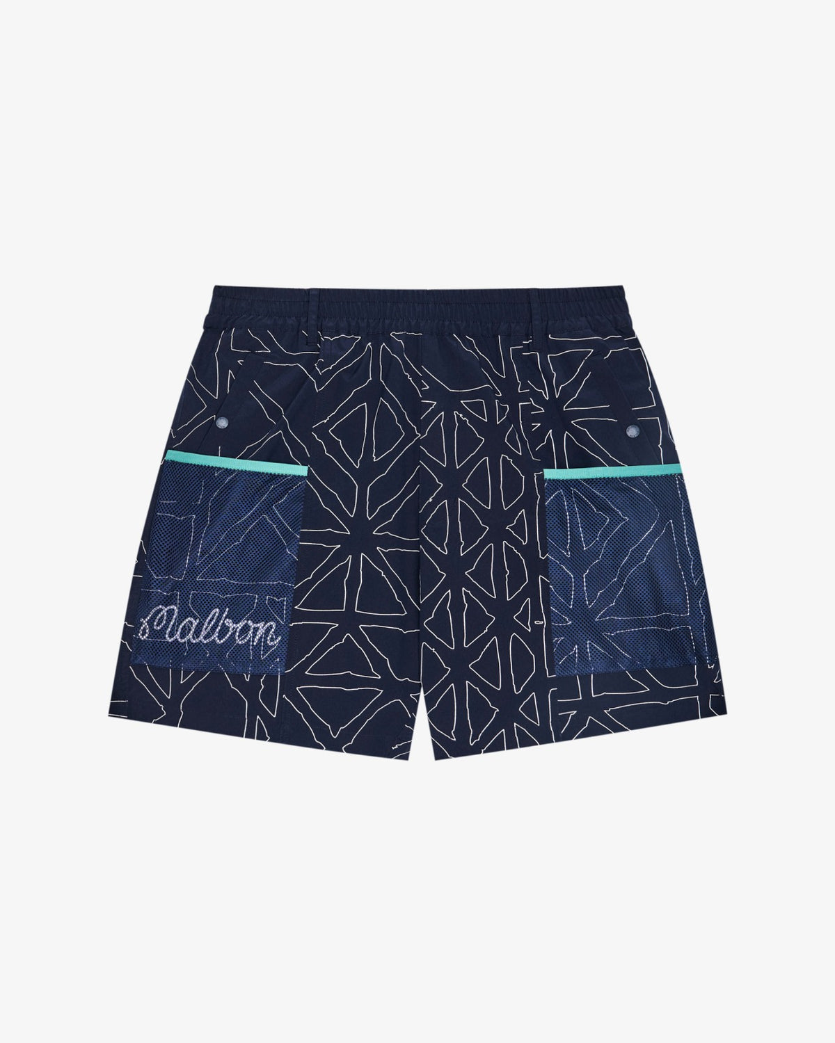 Mesh Basket Pocket Short - Midnight Malbon Men