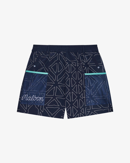 Mesh Basket Pocket Short - Midnight Malbon Men