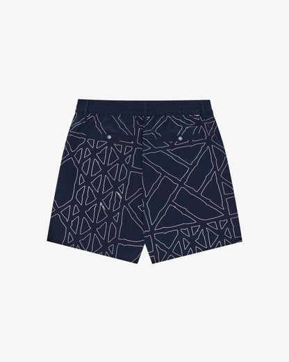 Mesh Basket Pocket Short - Midnight Malbon Men