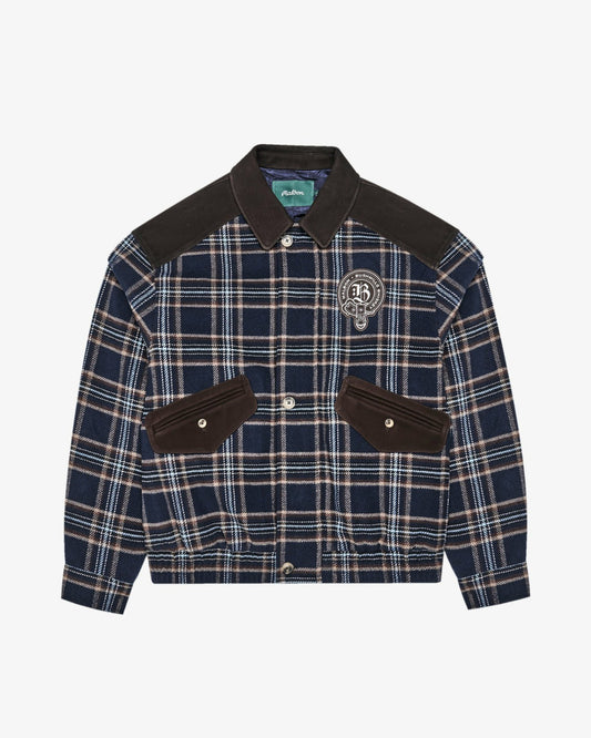 Bushmills Jacket - Blue Plaid Malbon Men