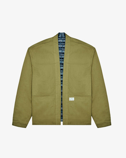 Grounds Reversible Jacket - Military Green Malbon Men