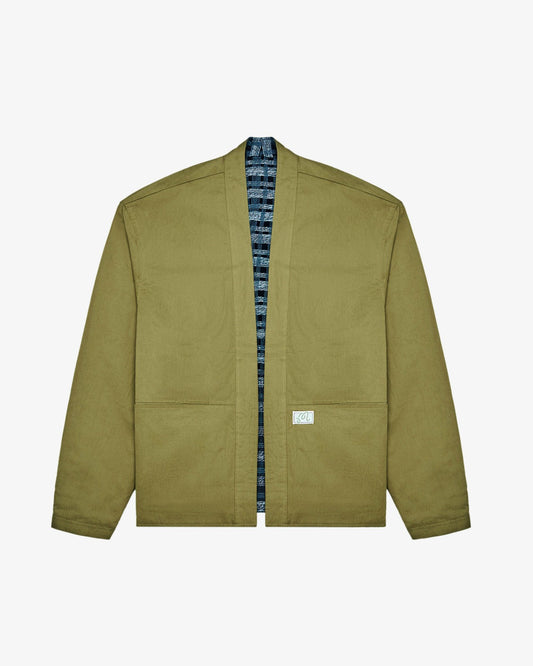 Grounds Reversible Jacket - Military Green Malbon Men