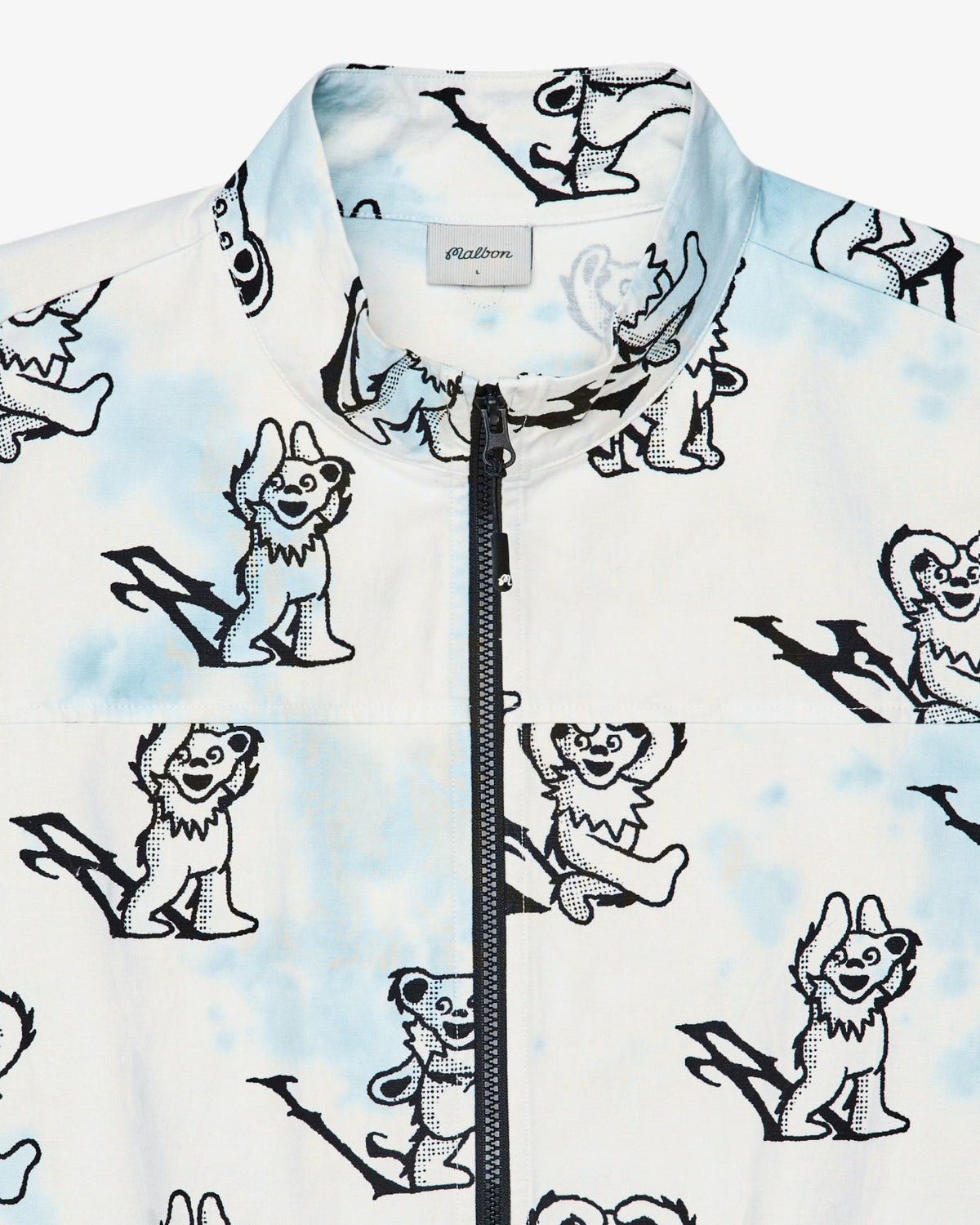 Grateful Dead Peninsula Alphabet Jacket - Light Blue Malbon Men